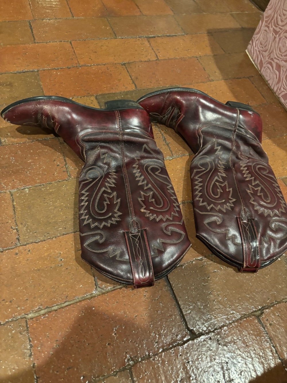 Womens Leather Western Cowboy Boots